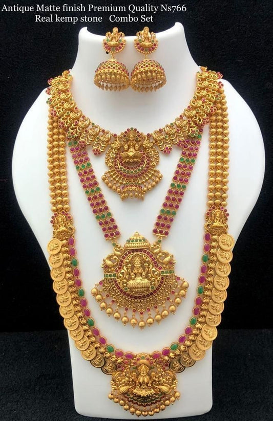 Tanvika Designer Necklace Gold Look
